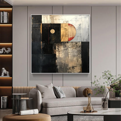 Textured Geometric Wall Art
