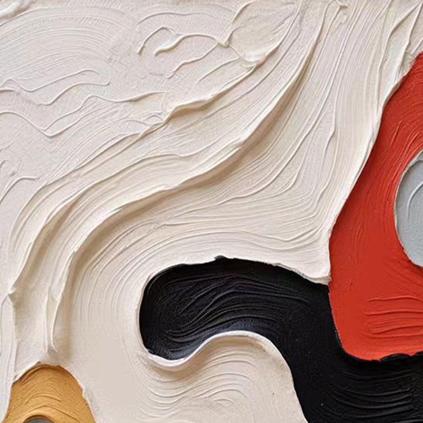 Colorful Impasto Abstract Wall Art