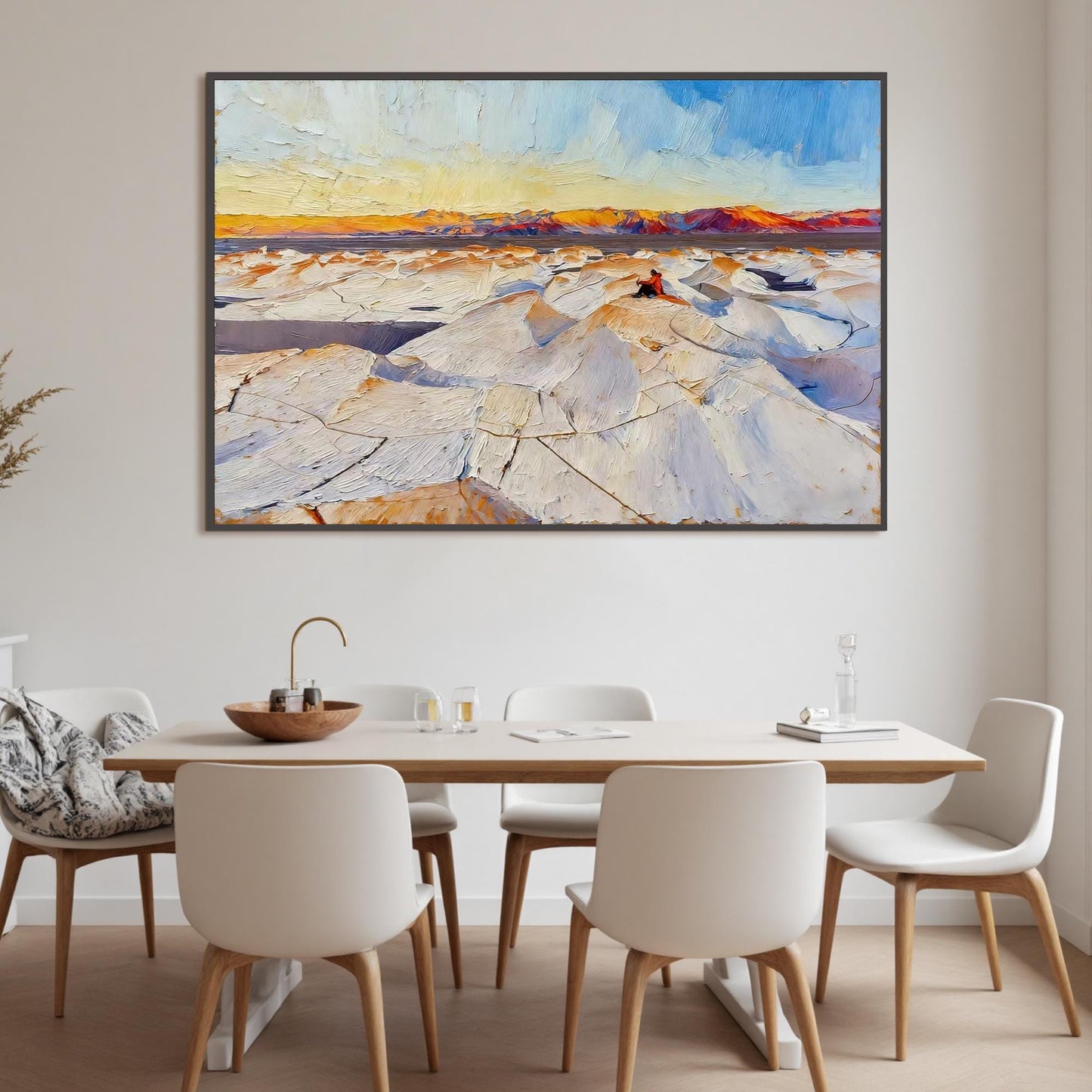 Colorful Impasto Celestial 3D Texture Wall Art