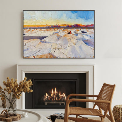 Colorful Impasto Celestial 3D Texture Wall Art