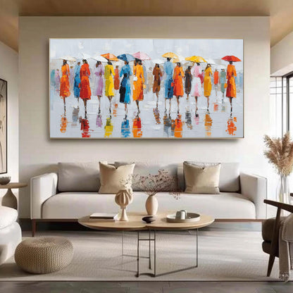 Colorful Impasto Abstract 3D Texture Wall Art