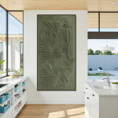 Sage Green – Sage and Green Abstract Minimalist Wall Art | Textured Painting, view 4