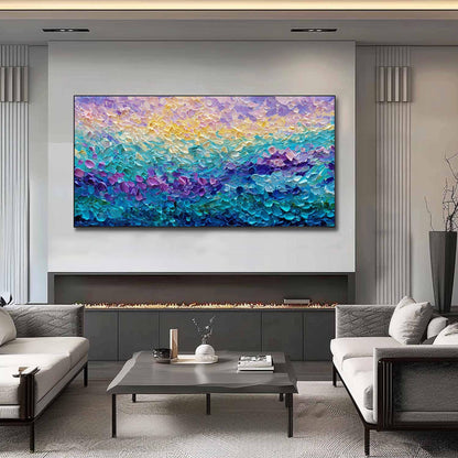 Abstract Textured Seascape Wall Art