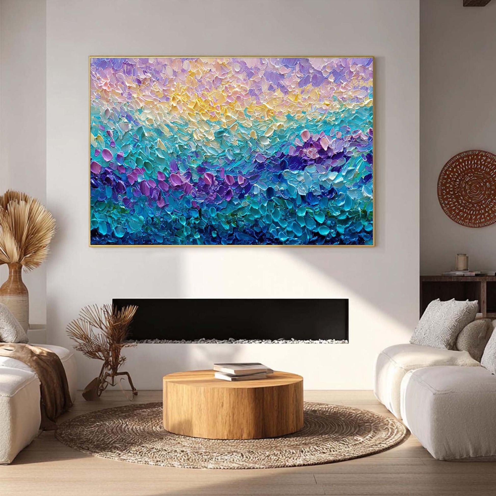 Textured Seascape Oil Painting, Vibrant Abstract Ocean Wall Art, Hand-Painted Canvas Home Decor – Seascape Wall Art | Abstrac