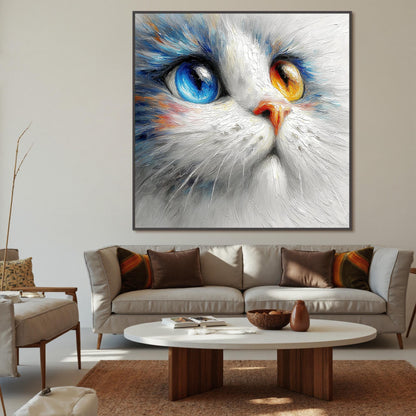 Realistic Cat Oil Painting Animal Wall Art