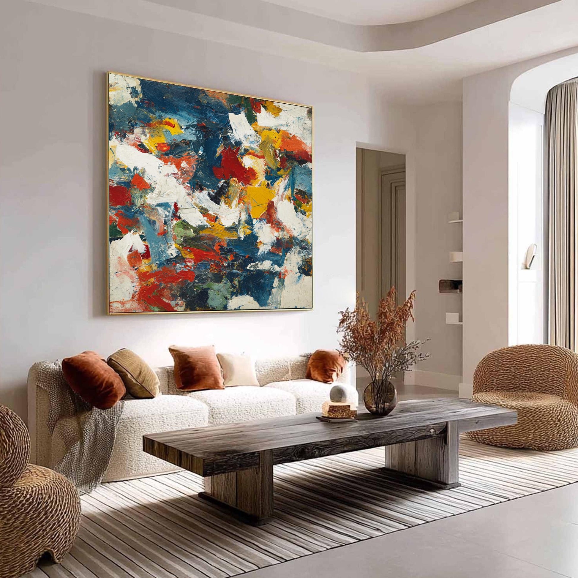Vibrant – Colorful Abstract Wall Art | Oil Painting, view 2