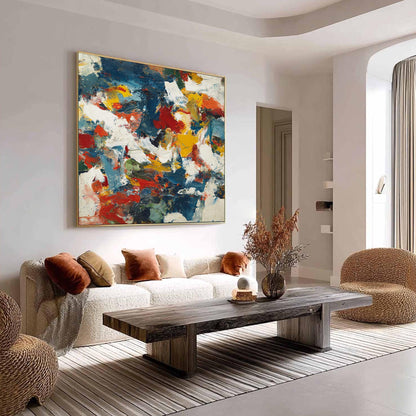 Vibrant – Colorful Abstract Wall Art | Oil Painting, view 2