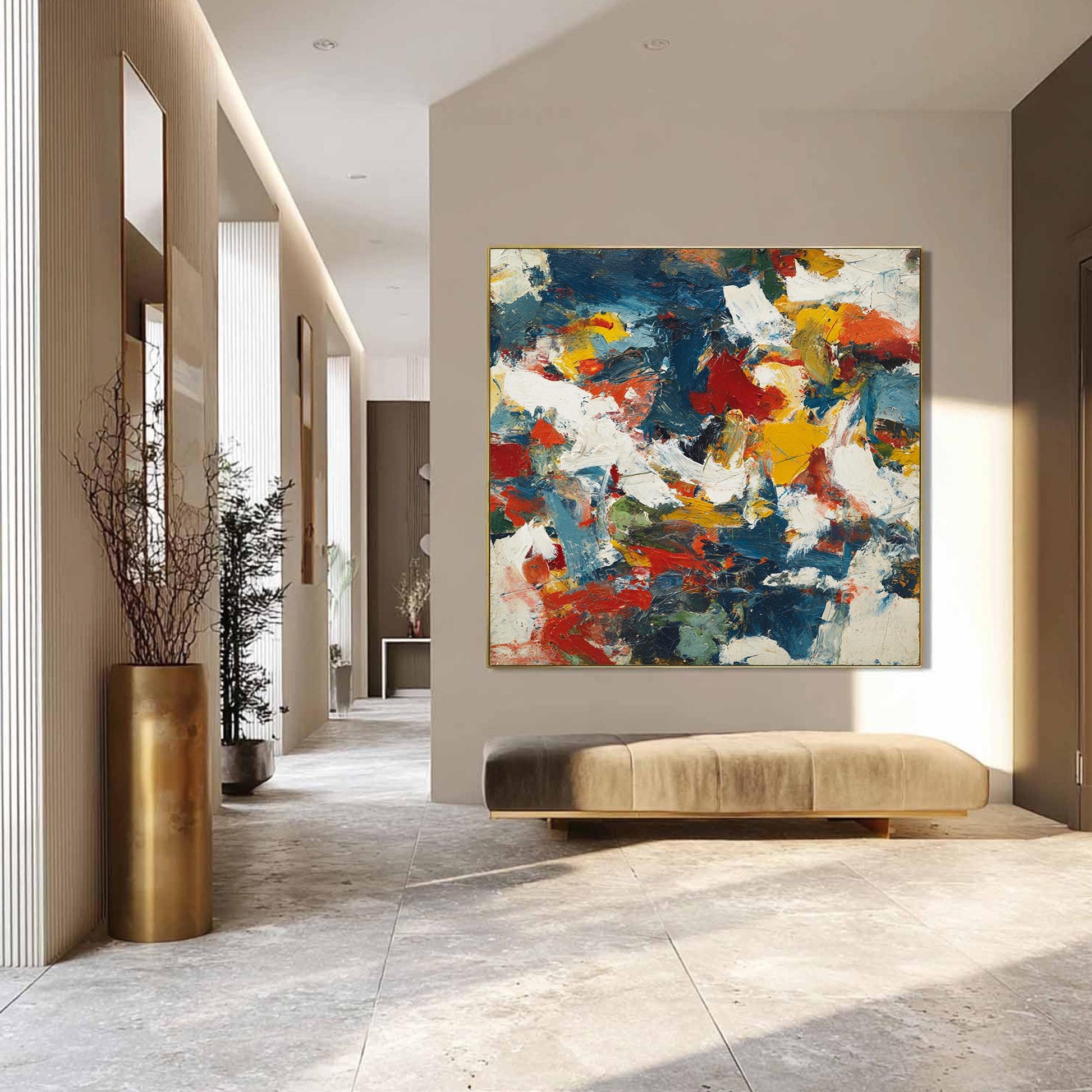 Vibrant – Colorful Abstract Wall Art | Oil Painting, view 1