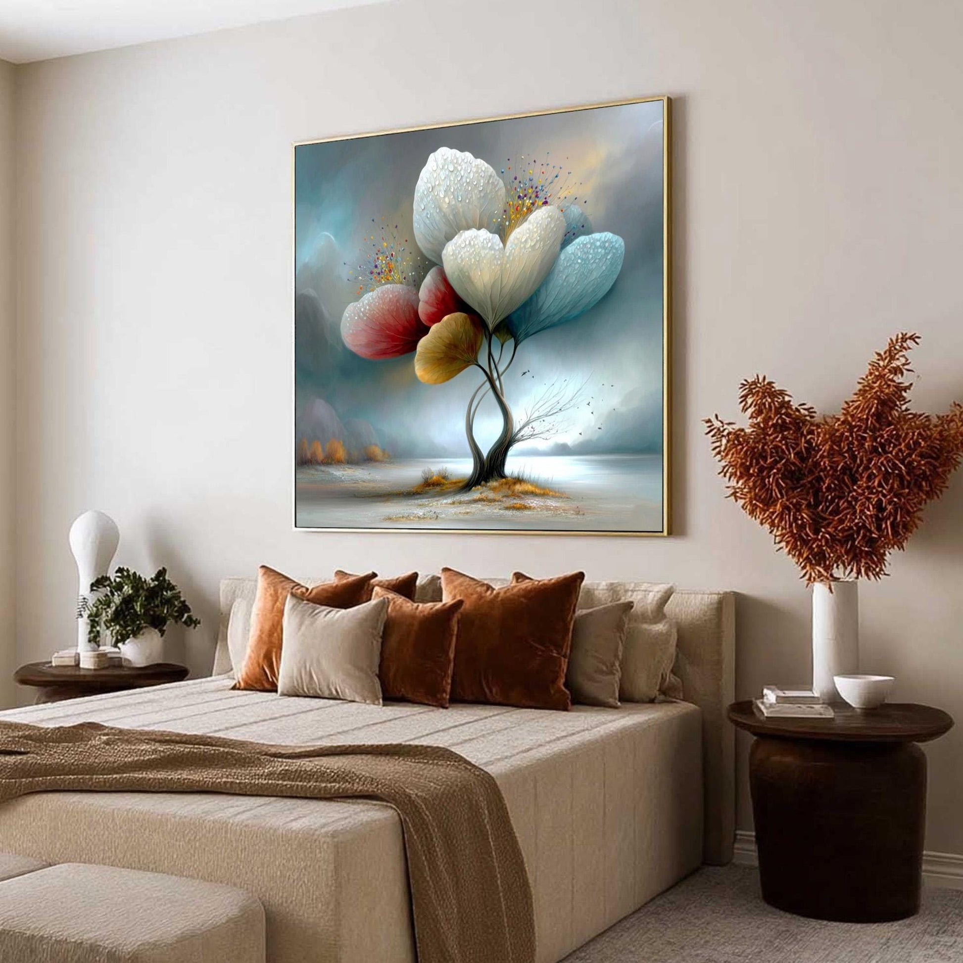 Whimsical – Colorful Floral Wall Art | Oil Painting, view 2