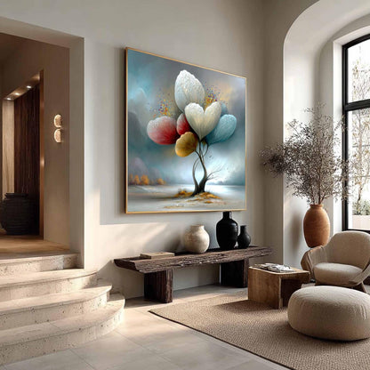 Whimsical – Colorful Floral Wall Art | Oil Painting, view 3