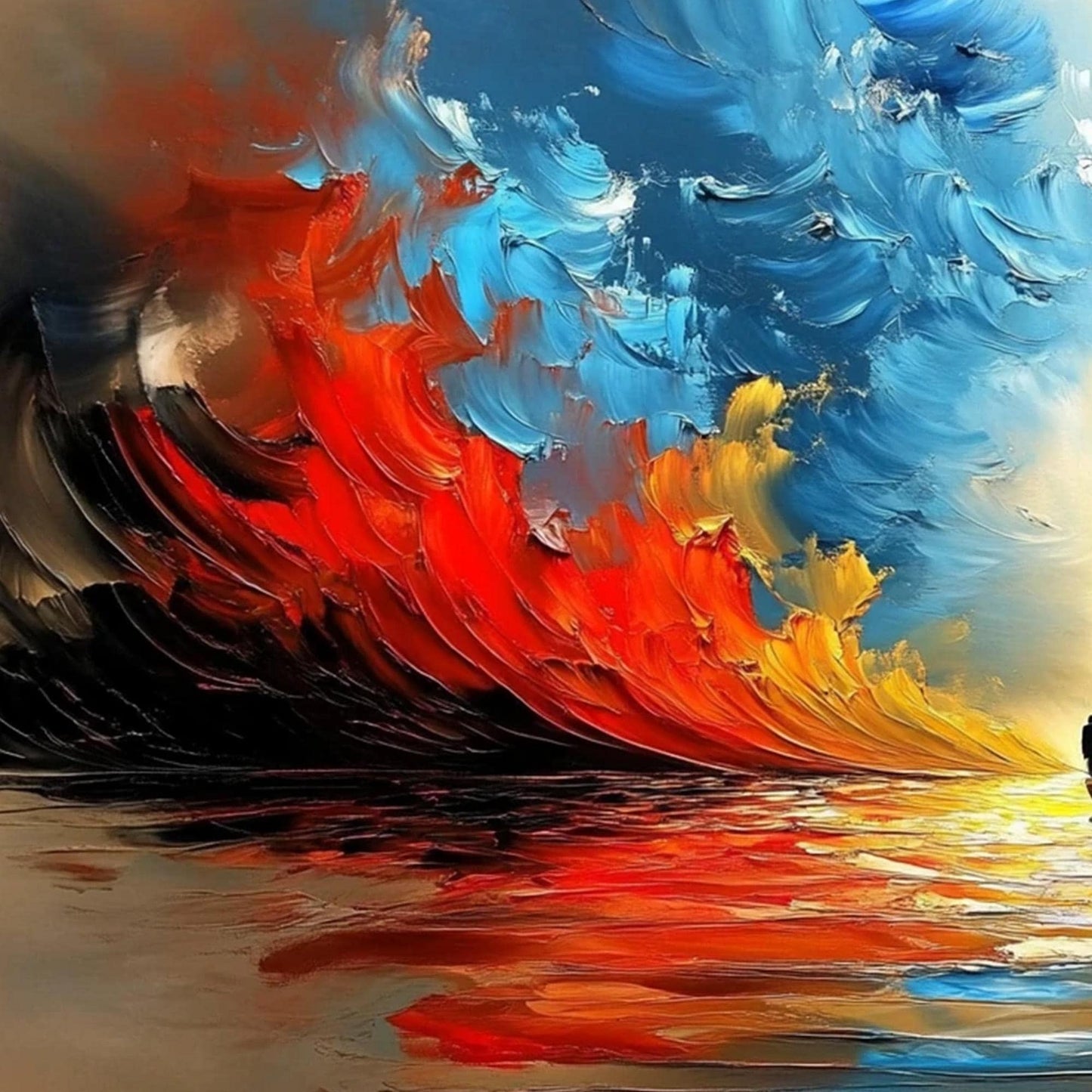 Vibrant Sailboat – Colorful Sailboat Seascape Wall Art | Oil Painting, view 5