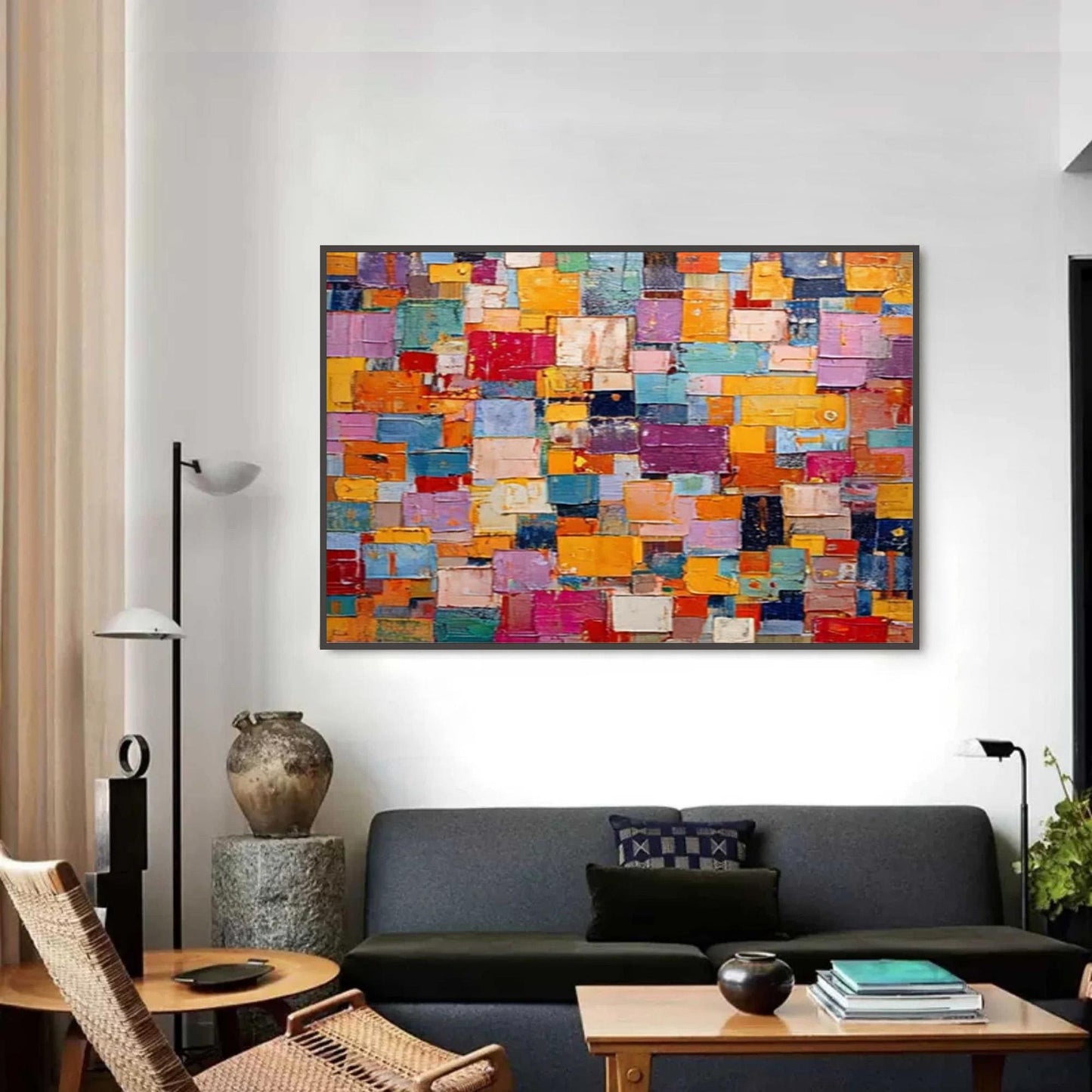 Colorful Textured Abstract Wall Art