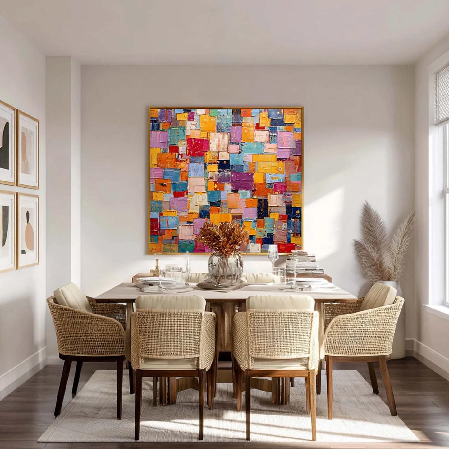 Colorful Textured Abstract Wall Art
