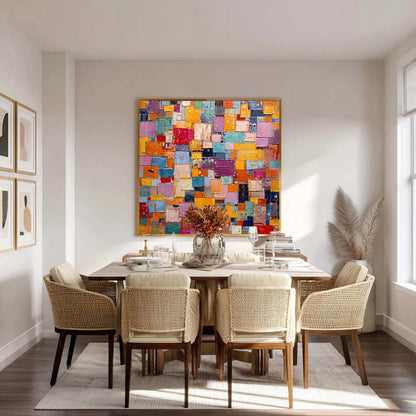 Colorful Textured Abstract Wall Art
