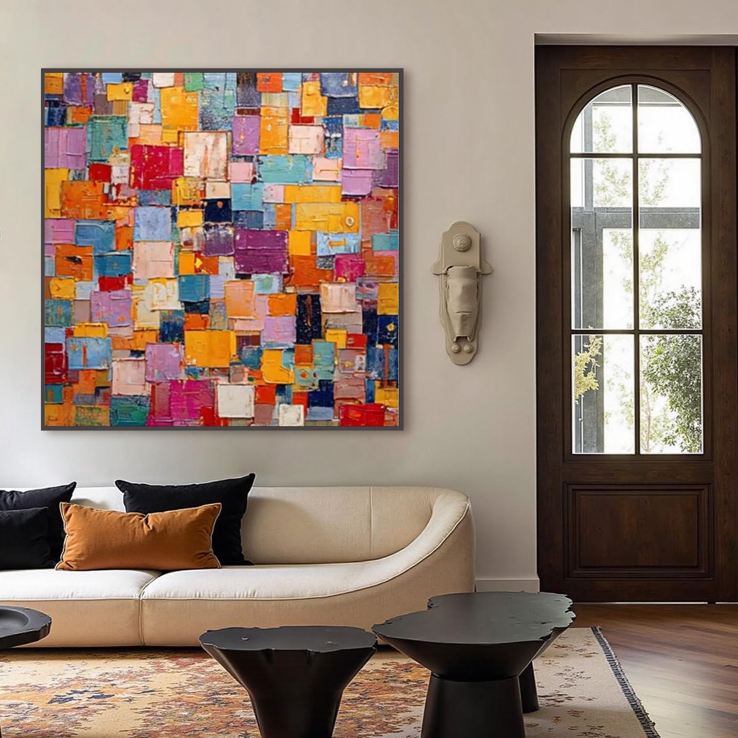 Colorful Textured Abstract Wall Art