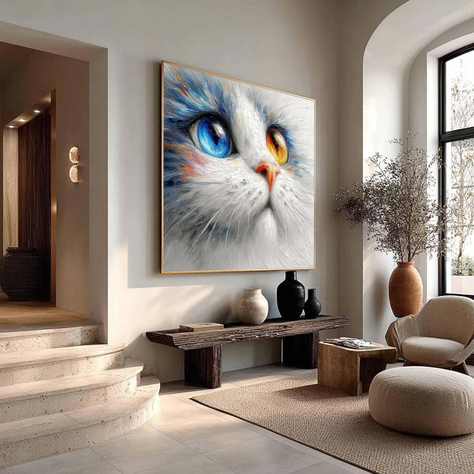 Cat – Cat Animal Wall Art | Oil Painting, view 3