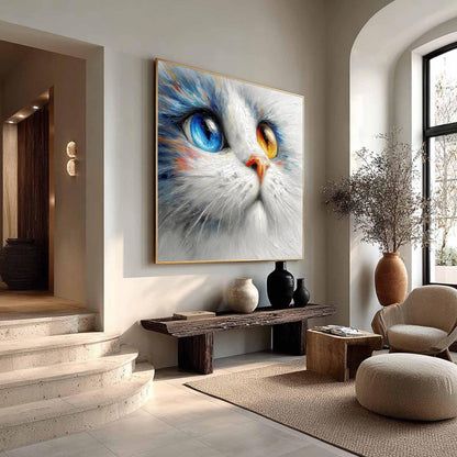 Cat – Cat Animal Wall Art | Oil Painting, view 3