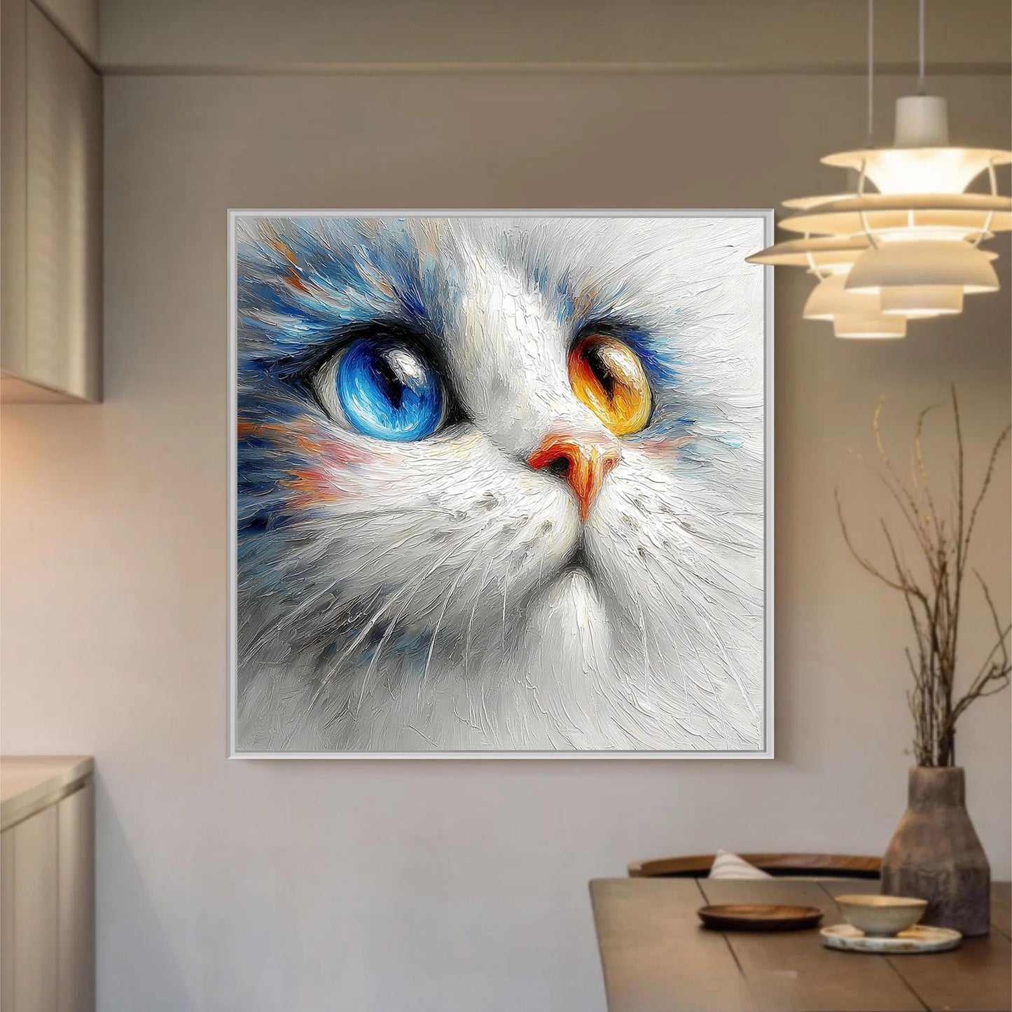 Cat – Cat Animal Wall Art | Oil Painting, view 1