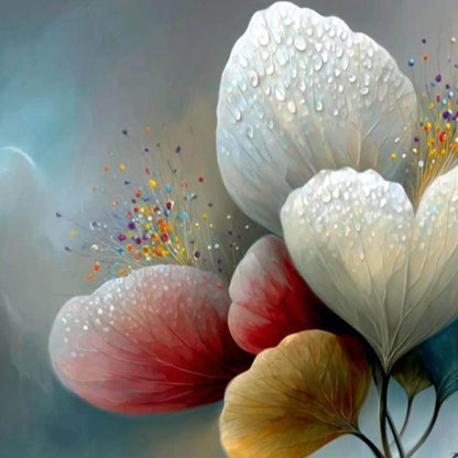 Whimsical – Colorful Floral Wall Art | Oil Painting, view 4