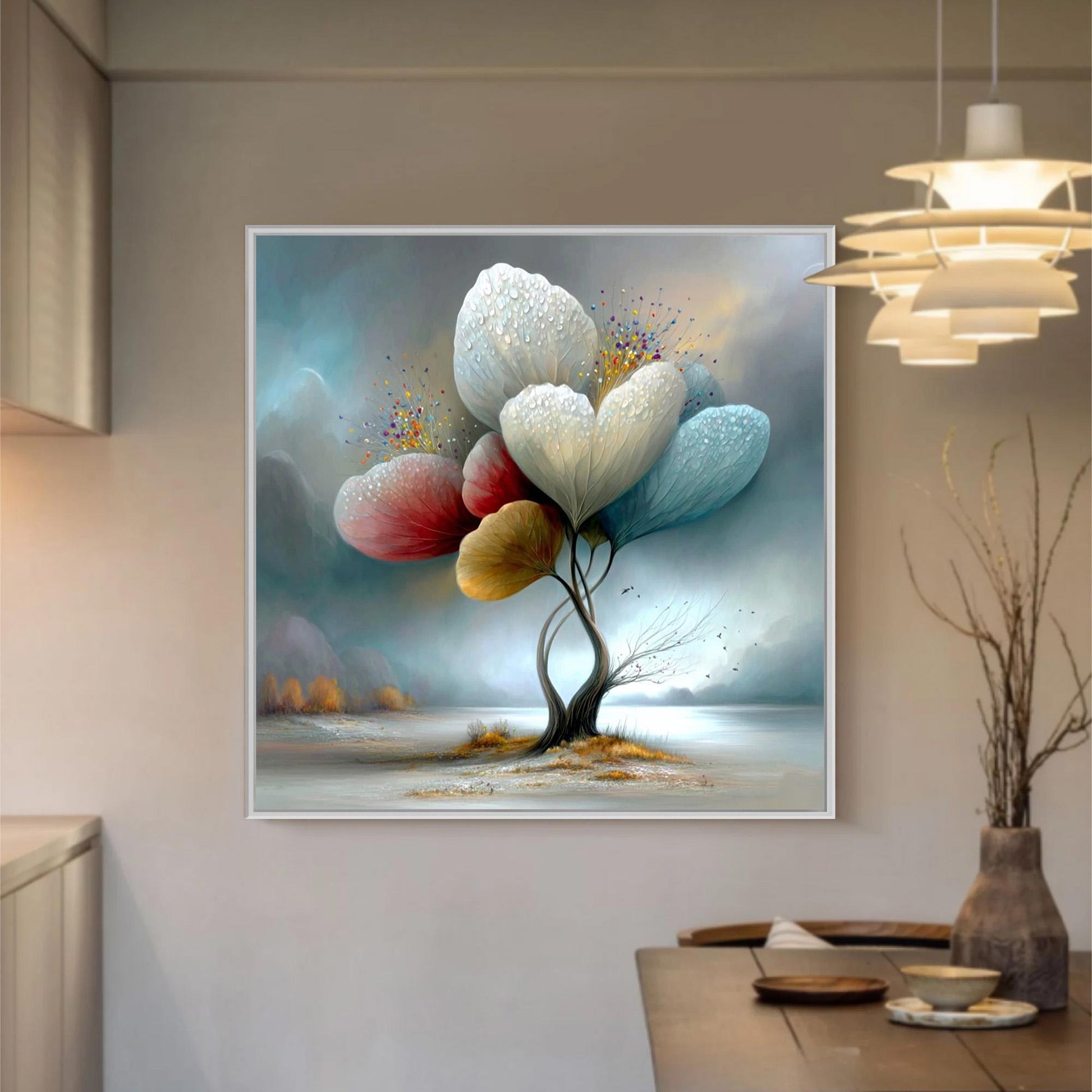 Whimsical – Colorful Floral Wall Art | Oil Painting, view 5