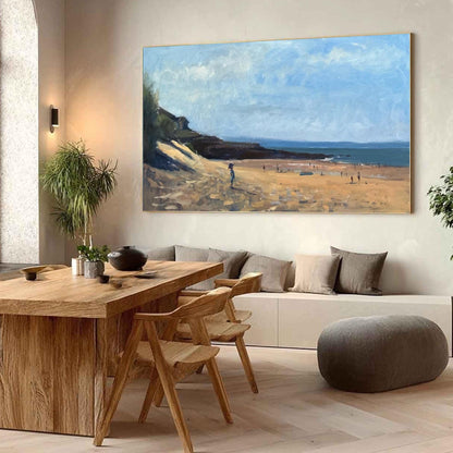 Coastal Beach – Beach Seascape Wall Art | Oil Painting, view 3