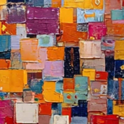 Colorful Textured Abstract Wall Art