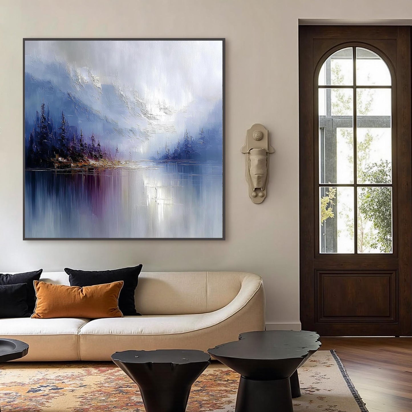 Abstract Lake Landscape Wall Art