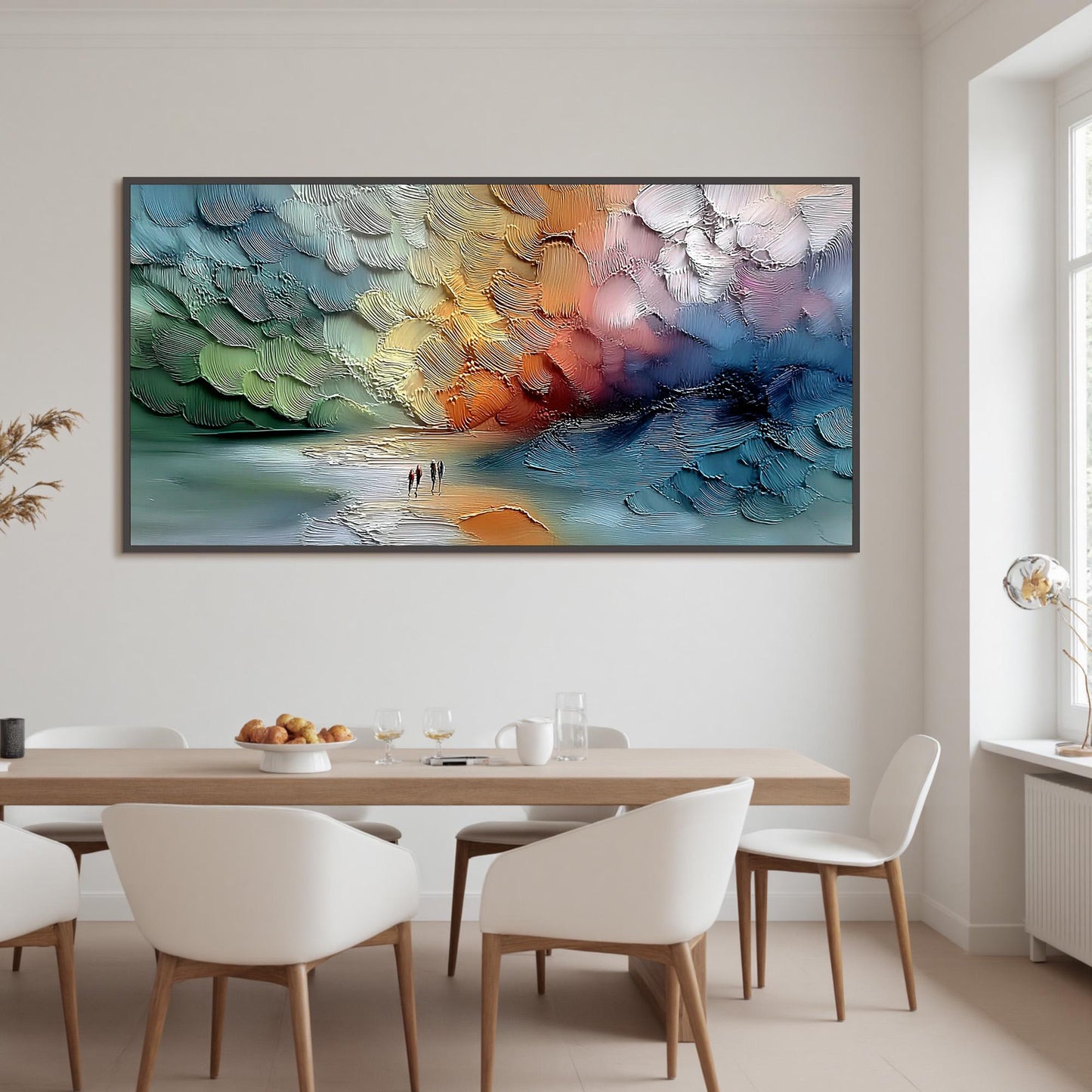 Abstract Palette Knife Landscape Wall Art