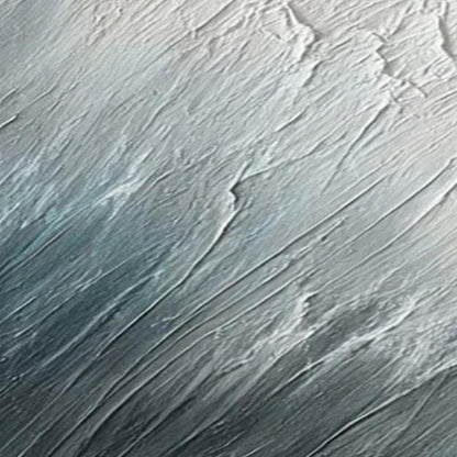 Abstract Textured Beach Seascape Wall Art – Textured Wave Triptych