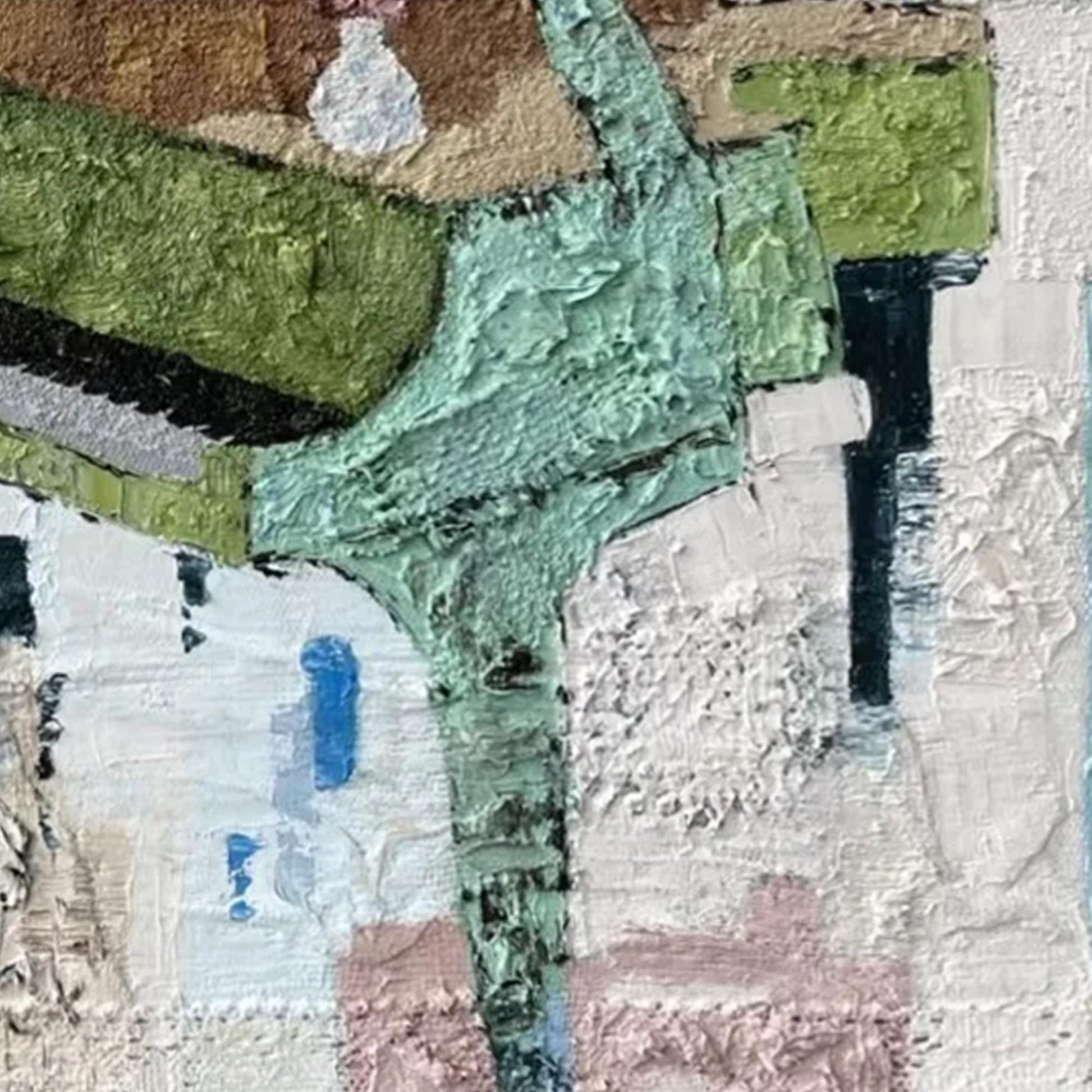 Textured Mixed Media Piano Player Painting – Colorful Piano Abstract Wall Art | Textured Mixed Media Painting, view 5