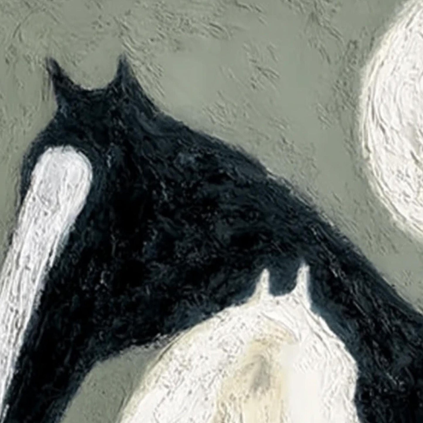 Black and White Horse Minimalist Wall Art