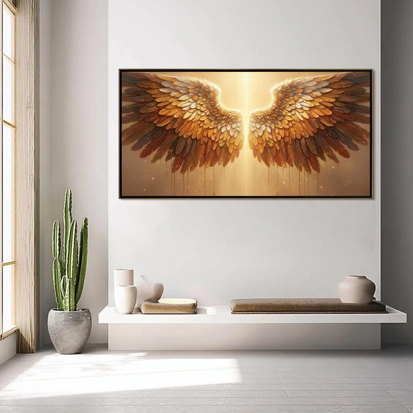 Gold Textured Bird Animal Wall Art