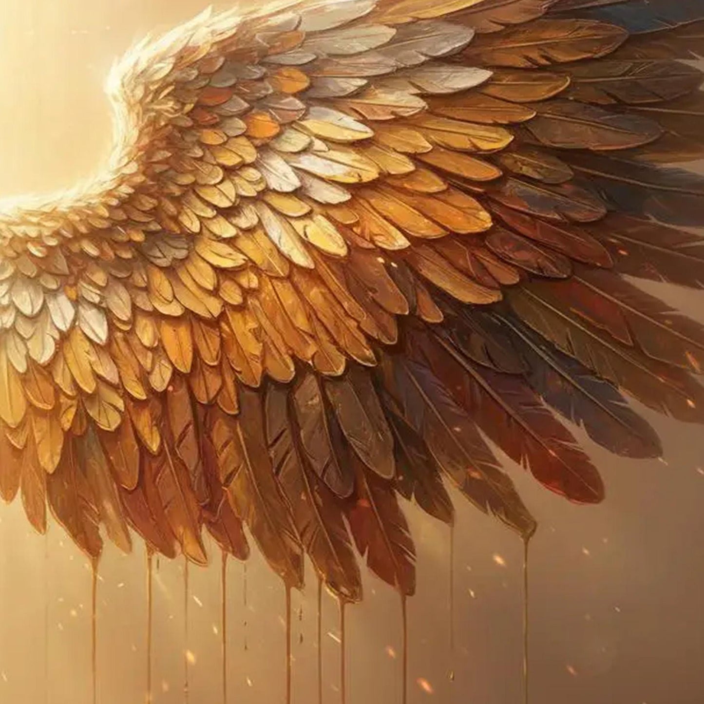 Gold Textured Bird Animal Wall Art