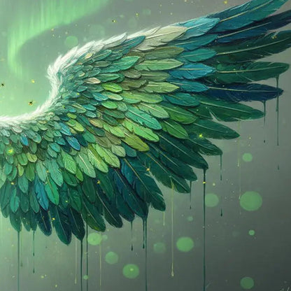 Emerald and Green Bird Animal Wall Art