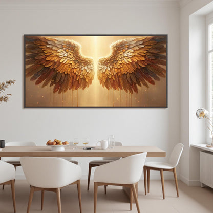 Gold Textured Bird Animal Wall Art