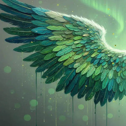 Emerald and Green Bird Animal Wall Art