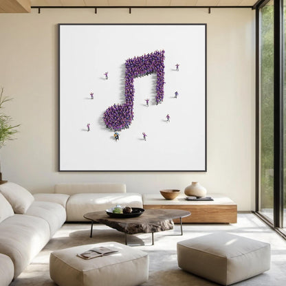 Original – Red and White Abstract Minimalist Wall Art | Oil Painting, view 1