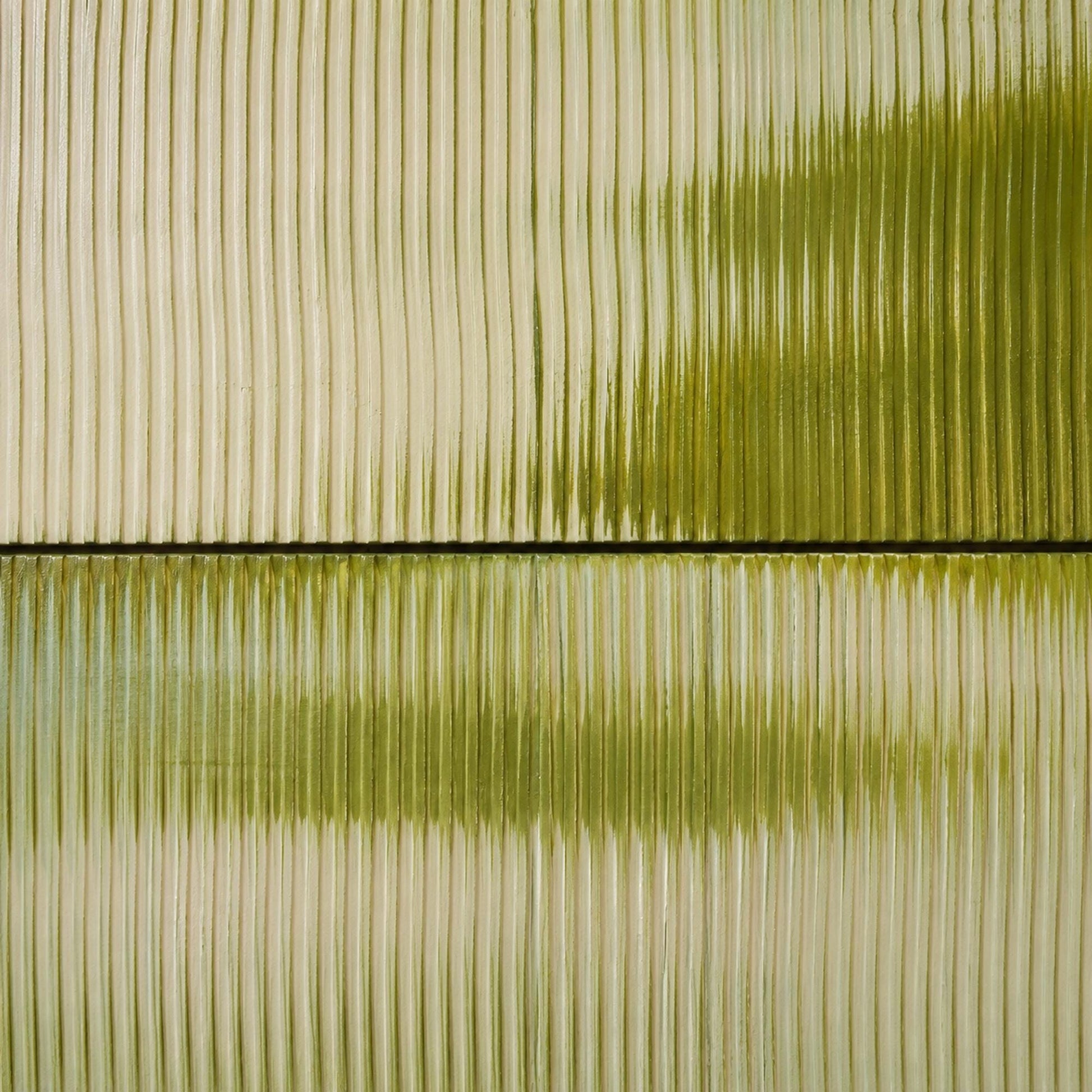 Serene Green Diptych – Olive and Green Abstract Minimalist Wall Art | Textured Painting, view 5