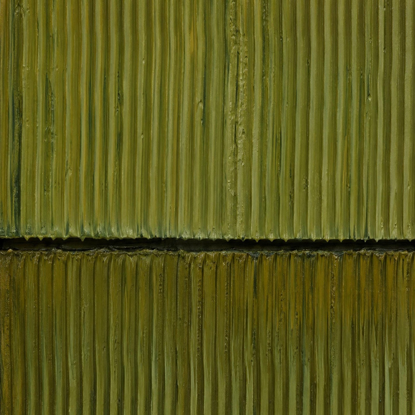 Serene Green Diptych – Olive and Green Abstract Minimalist Wall Art | Textured Painting, view 4