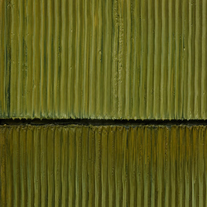 Serene Green Diptych – Olive and Green Abstract Minimalist Wall Art | Textured Painting, view 4