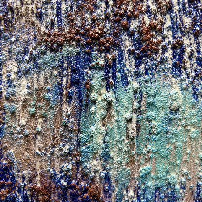 Navy and Sage Japandi Textured Neutral Abstract Wabi-Sabi Wall Art
