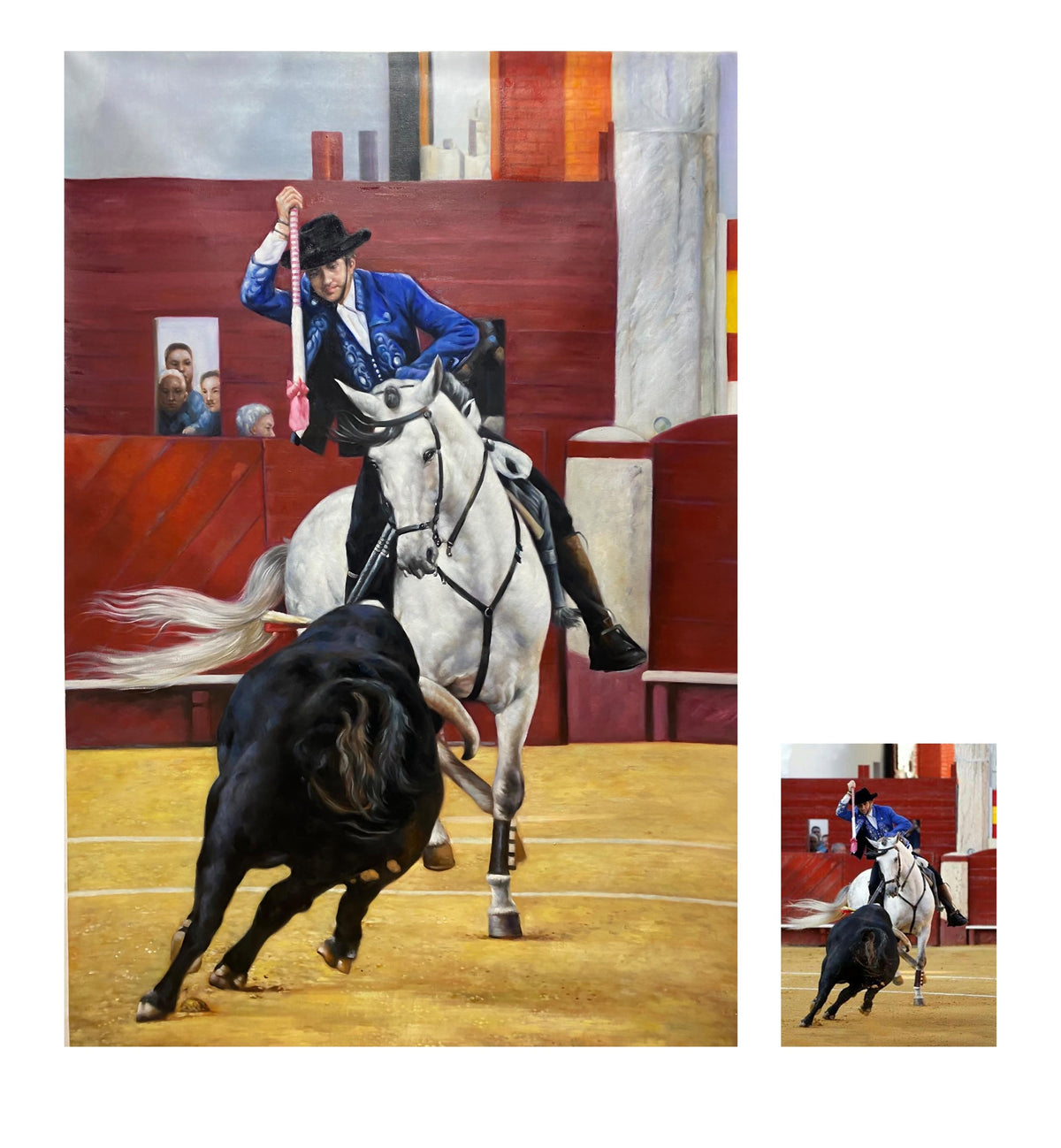 Custom Oil Painting from Photo, Commission Portrait Painting on Canvas, Hand-painted Canvas Art, Family Gift, Personalize Gift, Home Décor