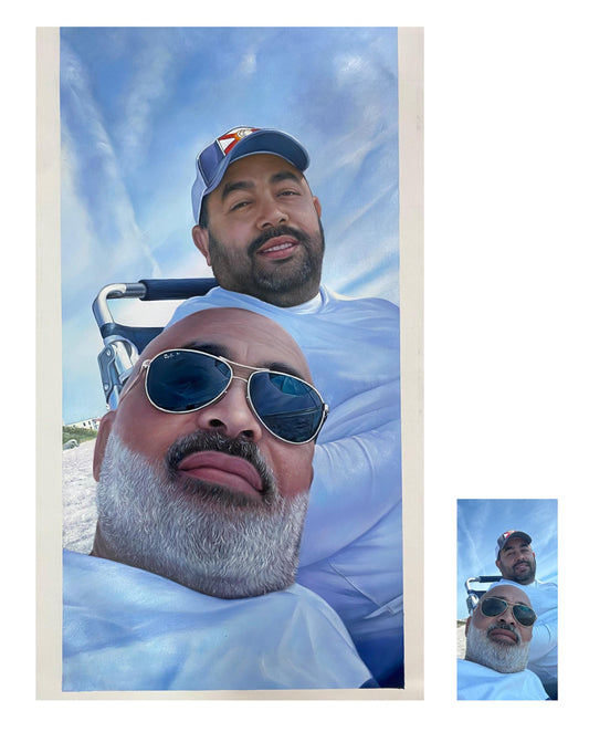 Custom Oil Painting from Photo, Commission Portrait Painting on Canvas, Hand-painted Canvas Art, Family Gift, Personalize Gift, Home Décor