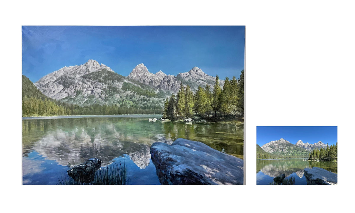 Custom Oil Painting from Photo, Commission Portrait Painting on Canvas, Hand-painted Canvas Art, Family Gift, Personalize Gift, Home Décor