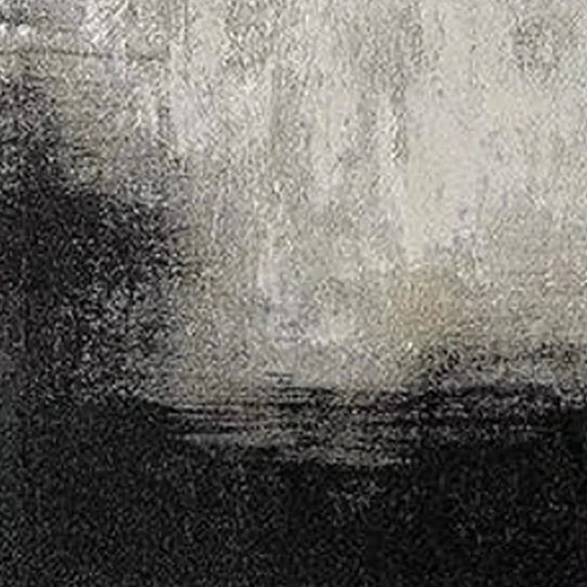 Black and White Wabi-Sabi Abstract Textured Oil Painting – Black & White Abstract Diptych