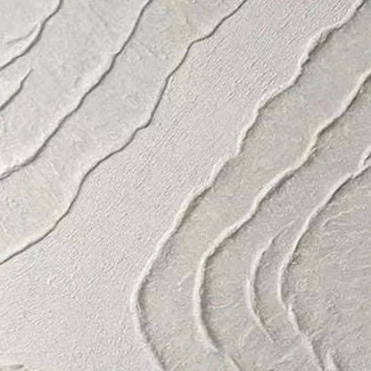 White Wabi-Sabi Abstract Textured Oil Painting – White Textured Lines Diptych