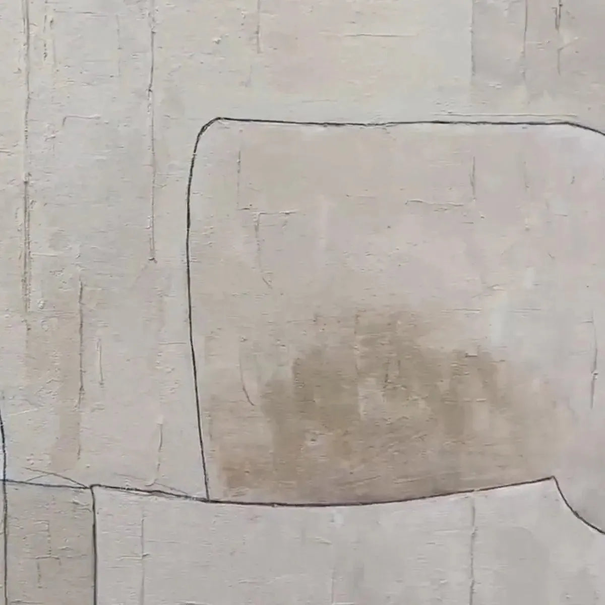 Neutral Abstract – Wabi-Sabi Neutral Abstract Oil Painting, view 4