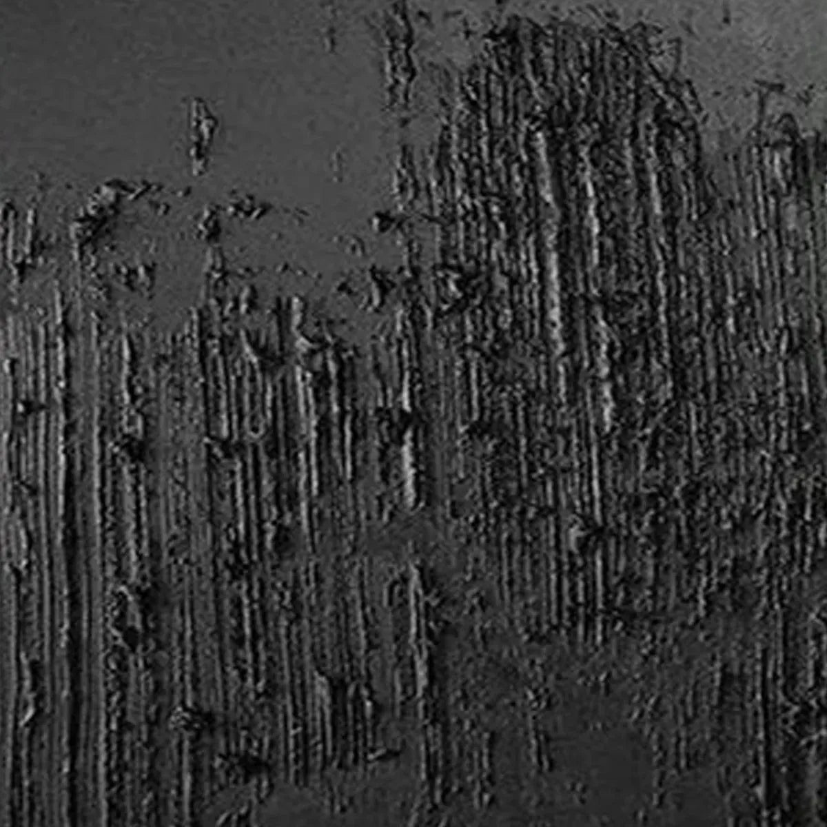Black Wabi-Sabi Abstract Textured Oil Painting – Black Textured Diptych